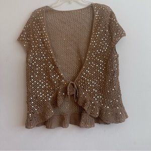 crochet knit cardigan